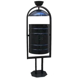 Santreyd Урна уличная с пепельницей 20 л - черный металл 87673145