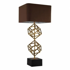 Настольная лампа 92х40 см латунь Matrix 1 brass KM0282T-1 brass DELIGHT COLLECTION  00-3882451 Бронза;черный