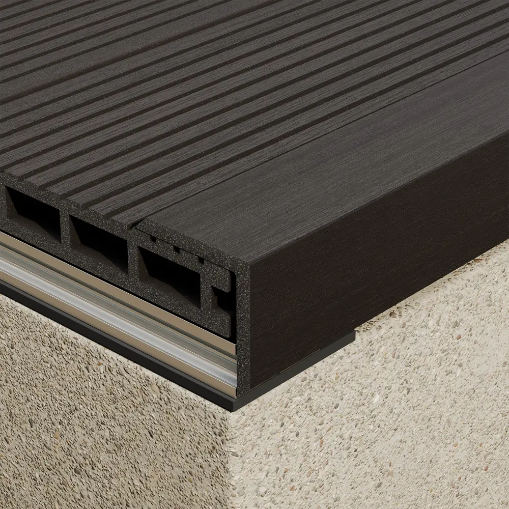 Уголок ДПК Unodeck 50x50x3000 мм графит Santreyd STLM-2196370 - Вид №1