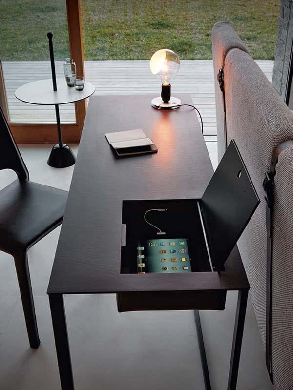 Стальной письменный стол с кожаным покрытием Zanotta CALAMO ARCH-00145869 - Вид №4