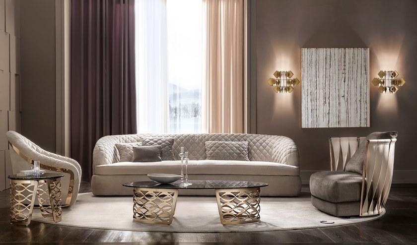 Cantori Круглый мраморный журнальный столик для гостиной Isidoro sun-id-1396284 - Вид №1