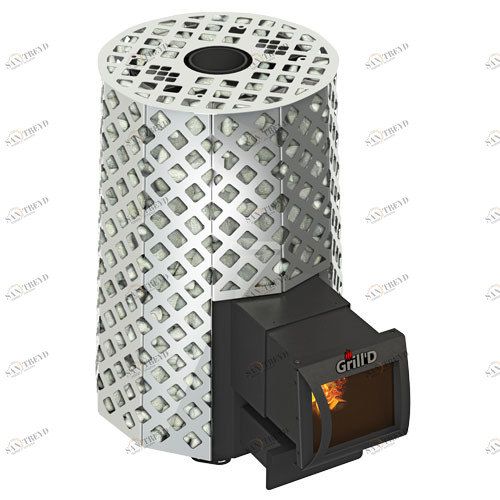 Печь для бани GRILL'D Violet Steel Romb Long с закрытой каменкой 6668