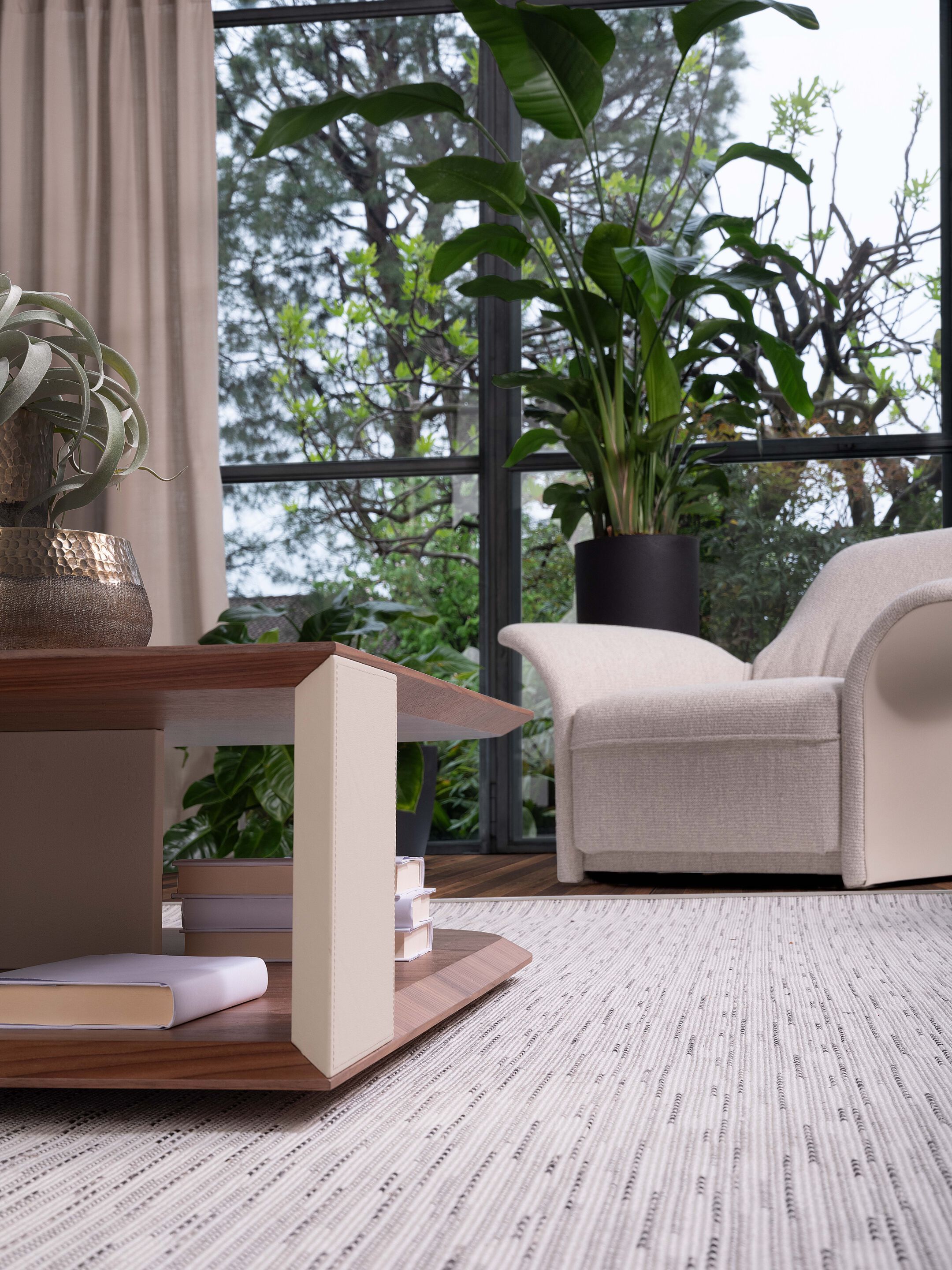 Низкий квадратный журнальный столик в фанере Casa Covre TORTUGA ARCH-00089678 - Вид №4