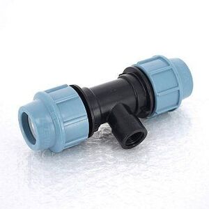 Тройник обжим-В 32 x 3/4" для труб ПНД UNIDELTA