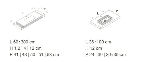 Подвесная раковина Corian® с ящиками Rexa уникальный ARCH-00044223 - Вид №2