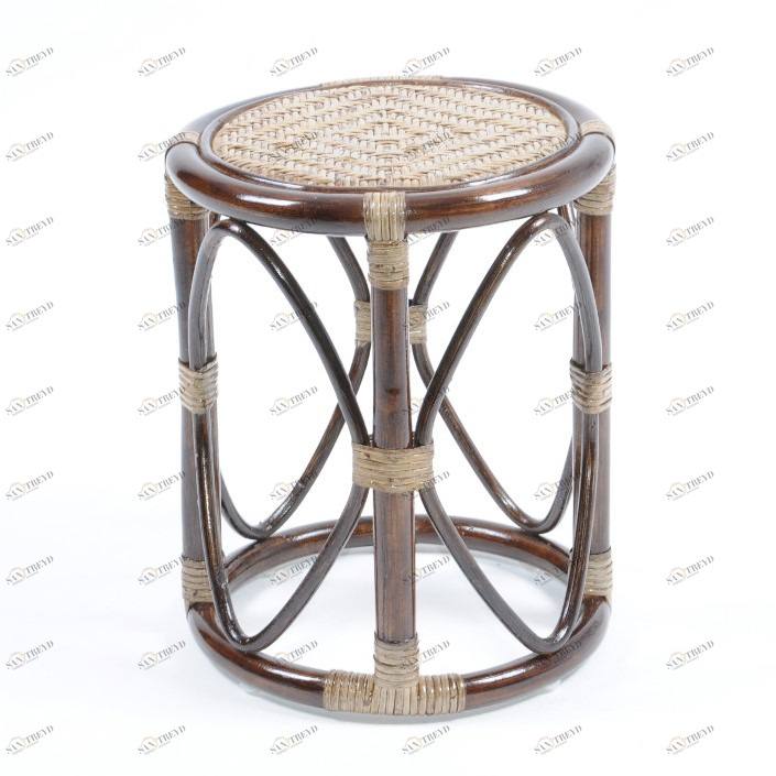 Табурет 39х32 см темный коньяк Calamus Rotan VINOTTI  00-3885351 Коричневый 