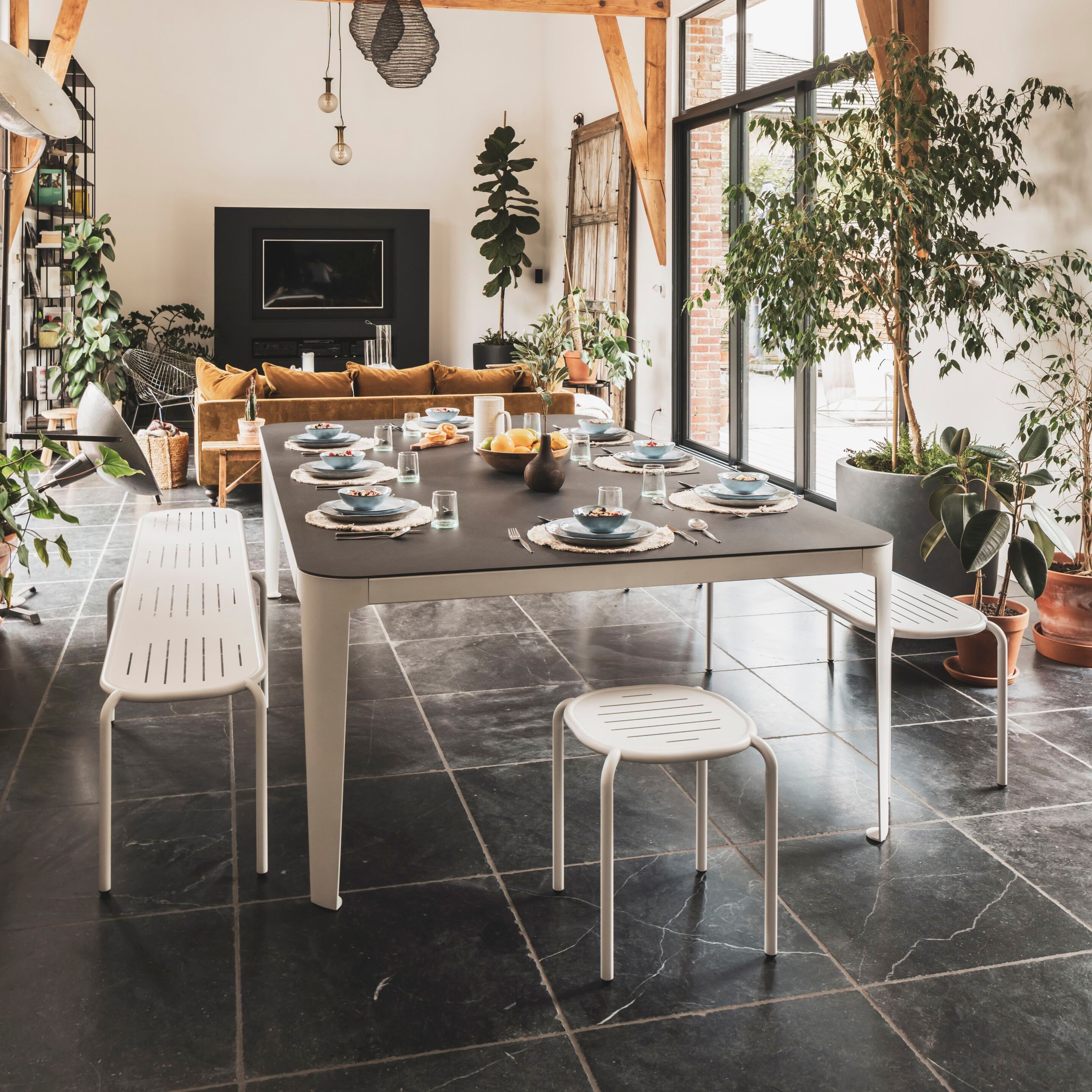 Оцинкованная стальная скамья Cornilleau Hyphen ARCH-00126268 - Вид №12