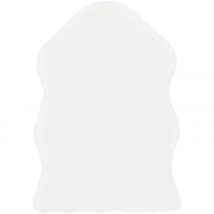 81979450 Шкура искусственная цвет белый 55х80 см