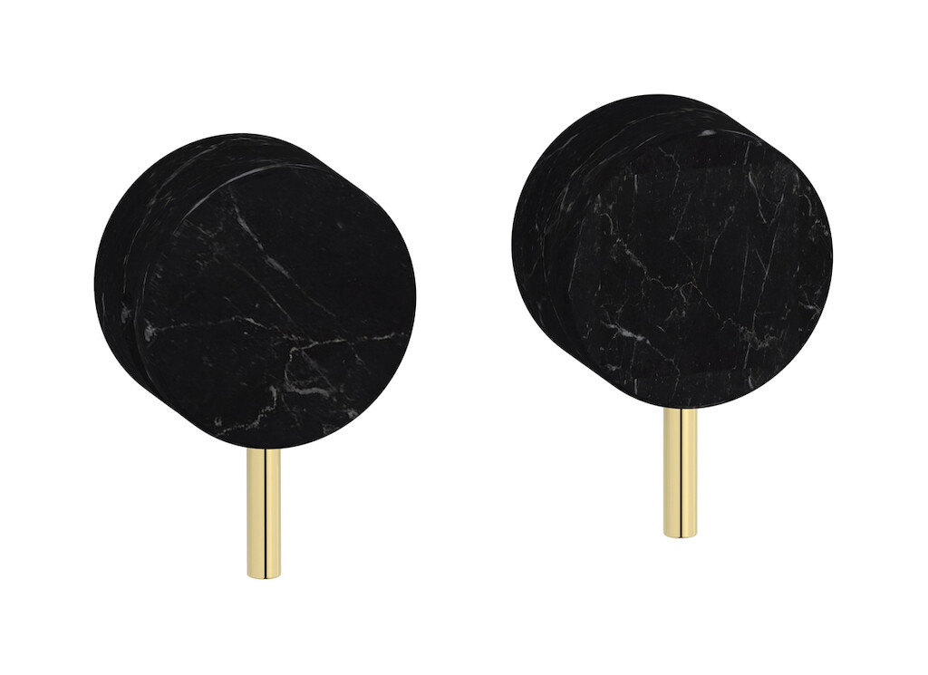 Встроенный смеситель для душа на 2 отверстия на 1 потребителя. WE ARE IB mr400ii_2 Pale Gold Marmo