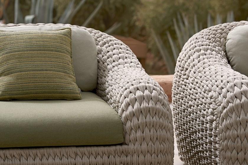 MANUTTI Веревочное садовое кресло с подлокотниками Kobo Fs-1s46 - Вид №7