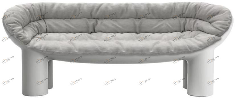 Driade Диван из полиэтилена и 2-х местной ткани Roly poly sun-id-1367976