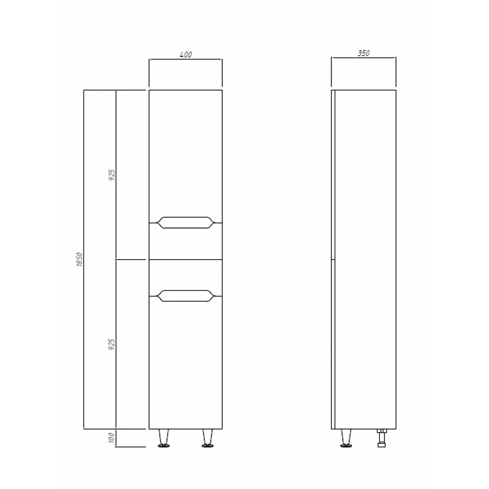 Пенал Santreyd Рондо для ванной - компактное хранение в элегантном исполнении 82180095 STLM-0021306 - Вид №4