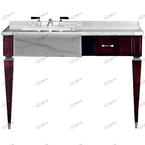 Консоль для раковины ASX Mahogany Bianco Carrara Cromo Devon Devon BENTLEY Devon&Devon BENTLEY VANITY UNIT