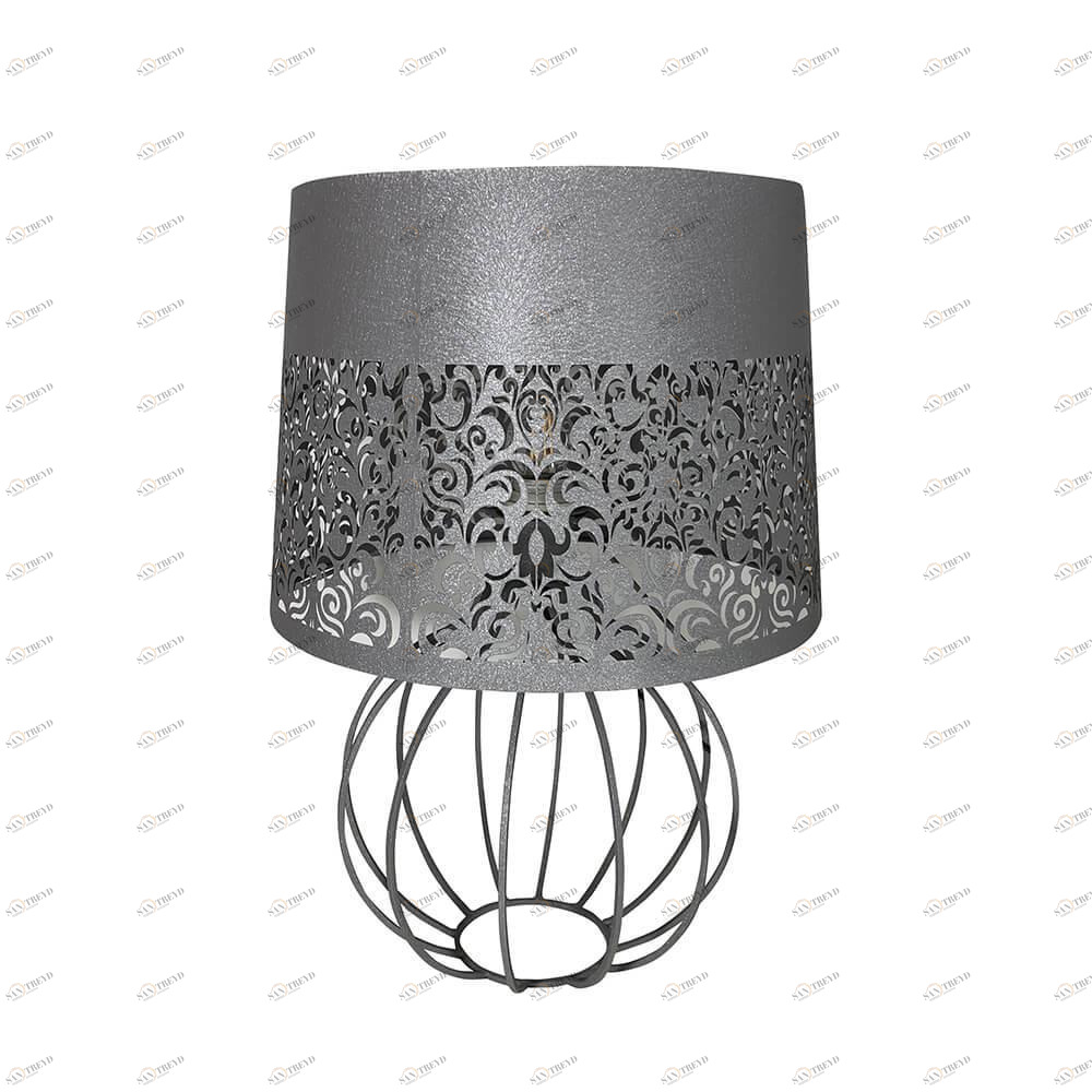 Лампа настольная серая Seven Fires "Карвед" 39104.04.84.01B SEVEN FIRES КАРВЕД 00-3907829 Серый 