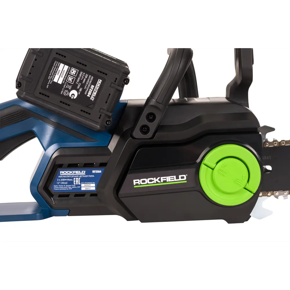 Аккумуляторная цепная пила Rockfield RF2564 с двумя батареями 4 Ач 89413580 STLM-1566831 - Вид №7