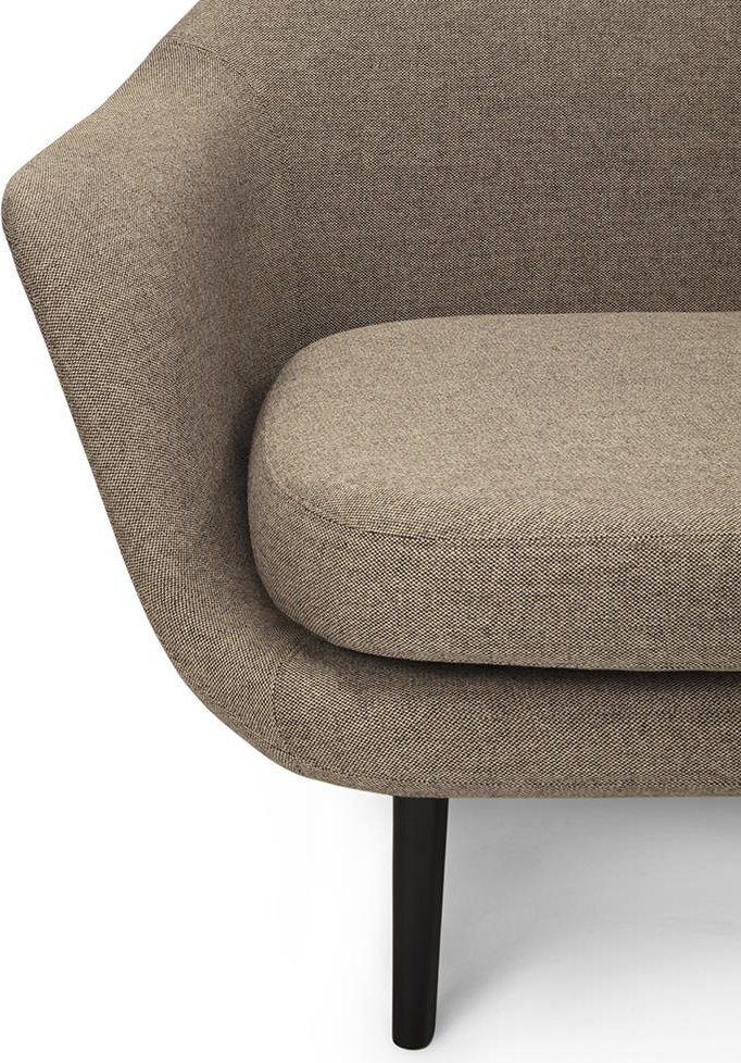 603552 Sum Модульный диван 4-местный Угловой черный алюминий Main Line Лен Normann Copenhagen  - Вид №2