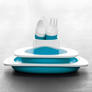 TD-6SET-B Набор столовый детский голубой FABRIKATORS