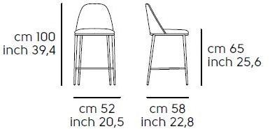 Midj Кожаный кухонный стул со спинкой Lea sun-id-1363623 - Вид №2