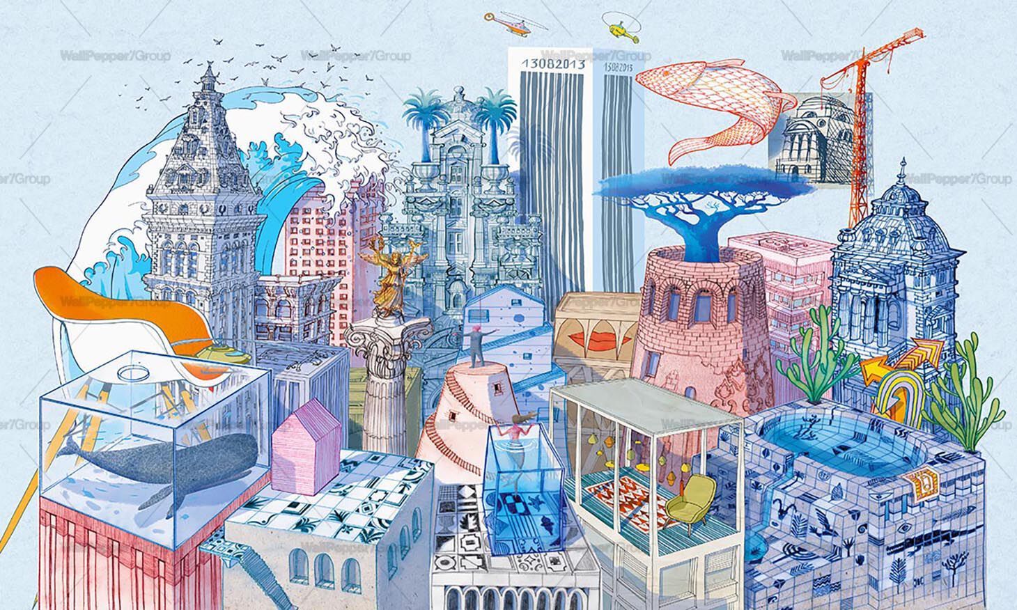 Перспективные обои ПВХ бесплатно, экологически чистые, моющиеся WallPepper коллекция 2021 ARCH-00079184 - Вид №2