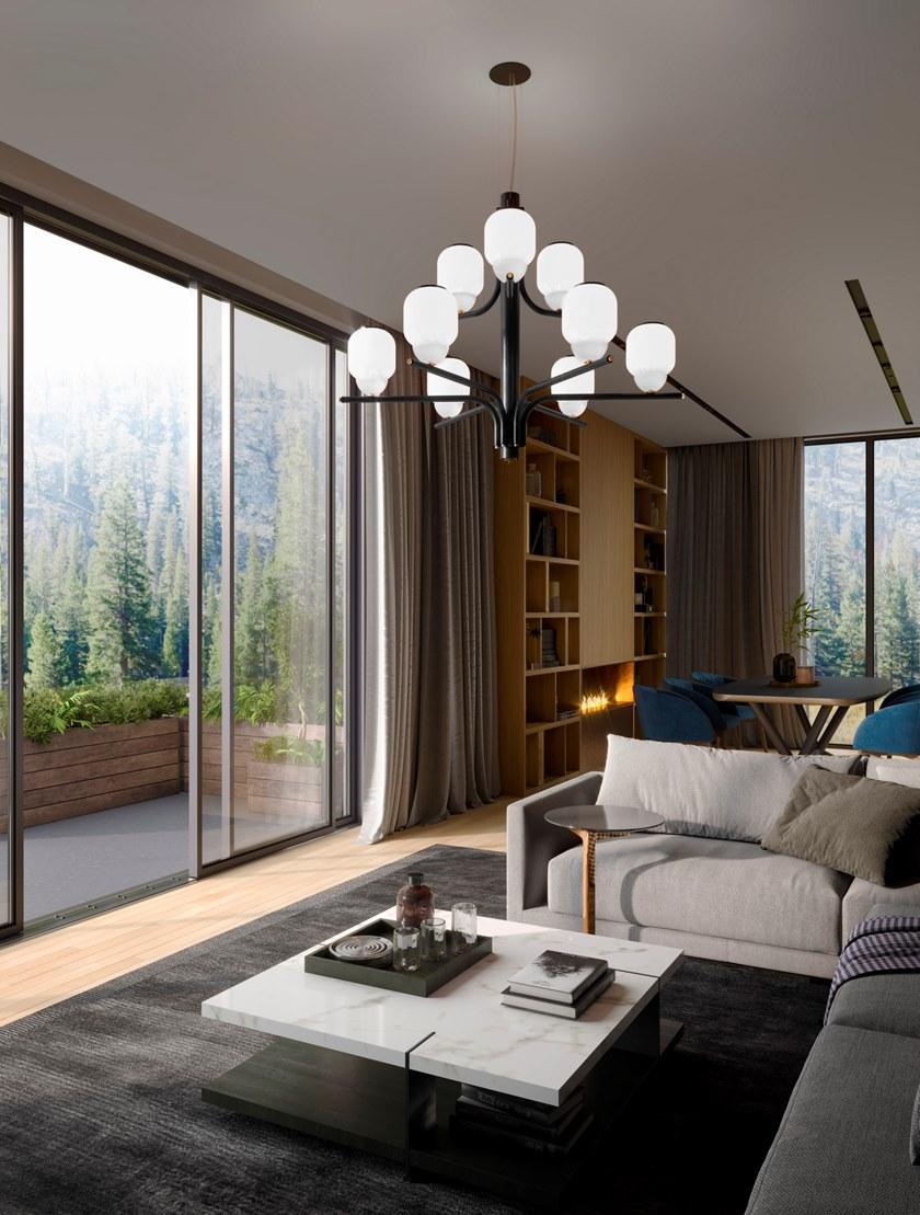 Alma light Люстра из железа и стекла  5170/09  - Вид №2