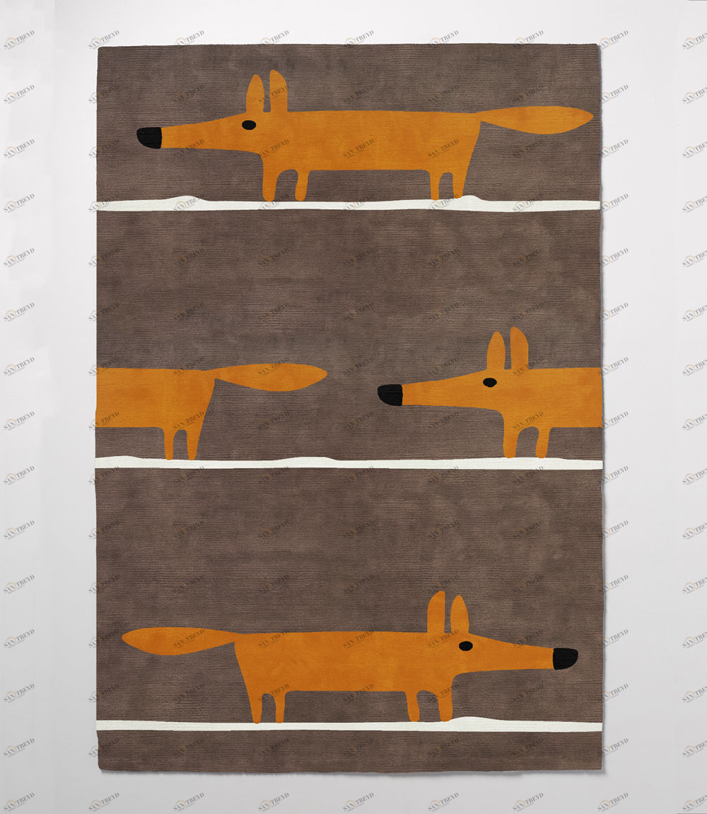 Ковер детский Fox Cacao 140х200 коричневый RUGBERRY FOX 326091 Коричневый