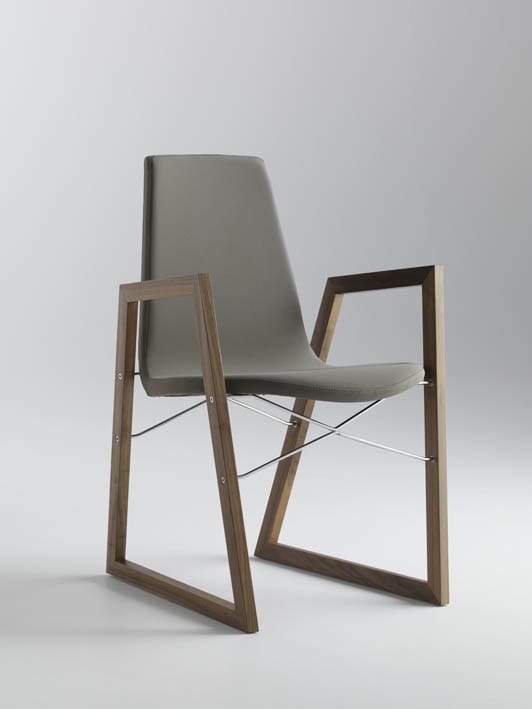 Мягкое кожаное или тканевое кресло для салазок Casamania & Horm ARCH-00145040 - Вид №9