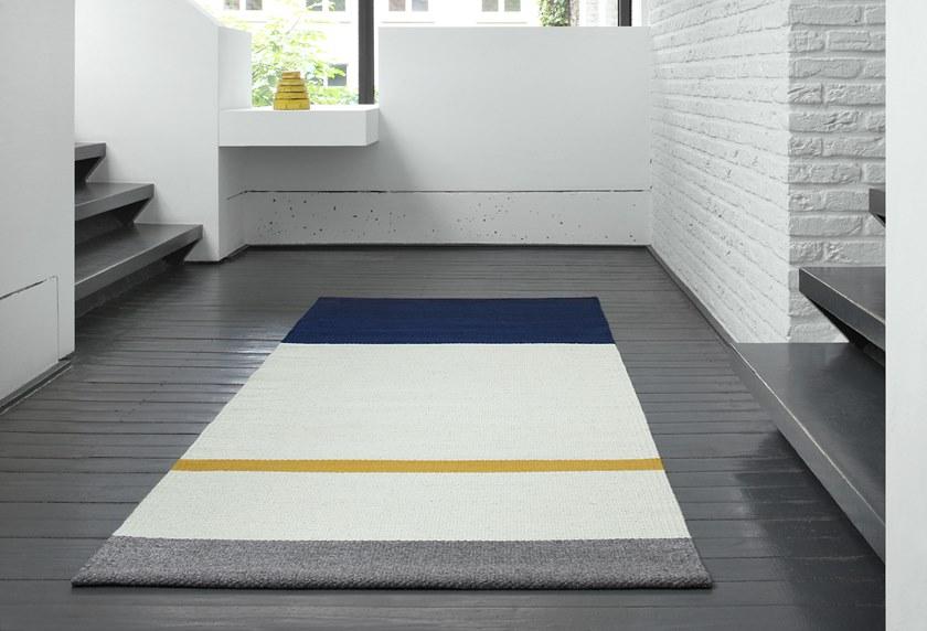 valerie_objects Прямоугольный коврик ручной работы из шерсти в полоску  V7017002l/m/s  - Вид №3