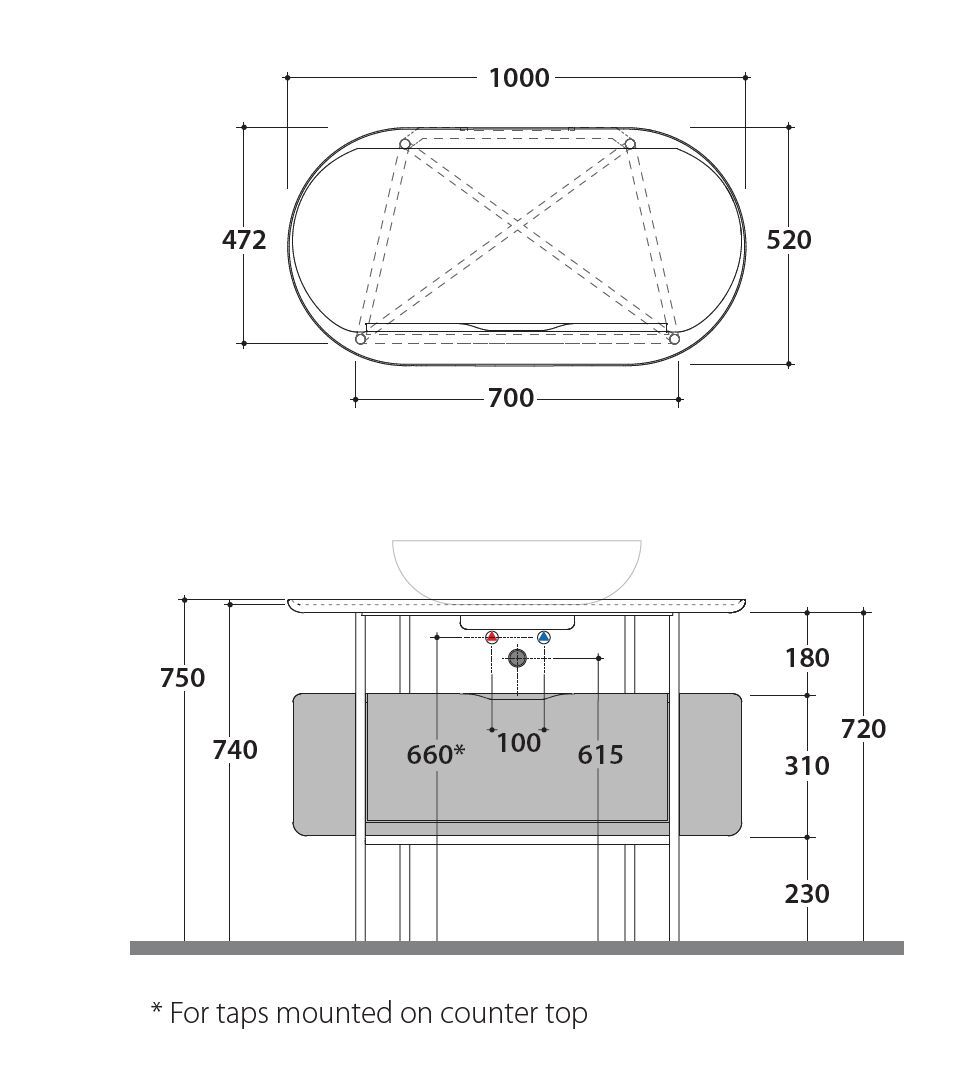 Напольный умывальник с ящиками Ceramica Globo BOB ARCH-00016594 - Вид №6