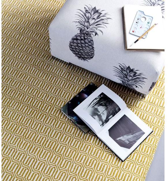 Gancedo Прямоугольный шерстяной коврик с геометрическими мотивами Dhurries sun-id-1442383 - Вид №5