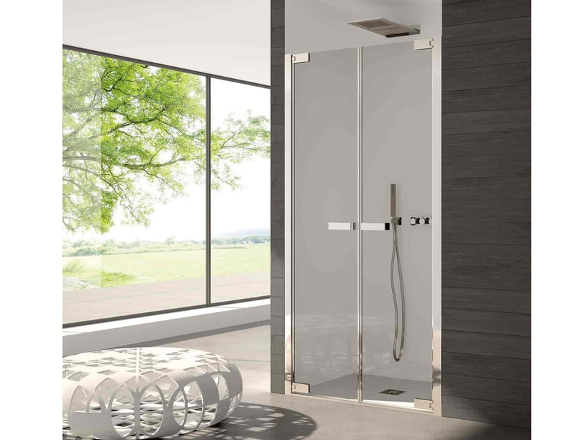 Алюминиевая и стеклянная душевая кабина с распашной дверью CSA Box Doccia Сара ARCH-00128641