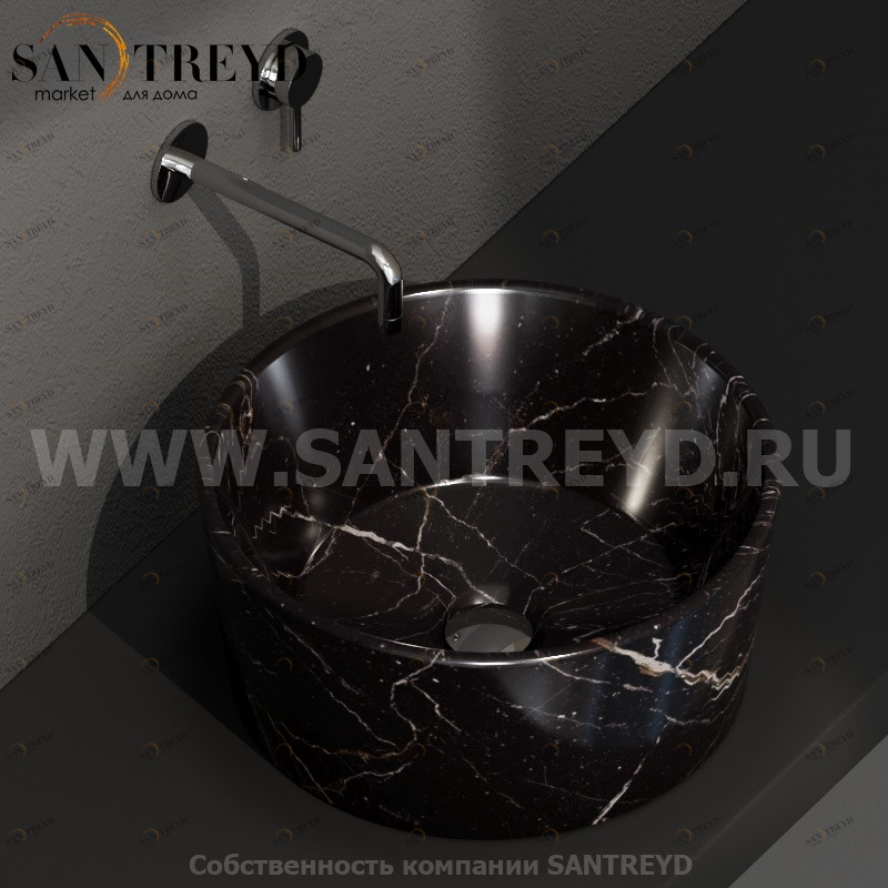 FO035PN Накладная раковина на столешницу  круглая Ceramica Globo 