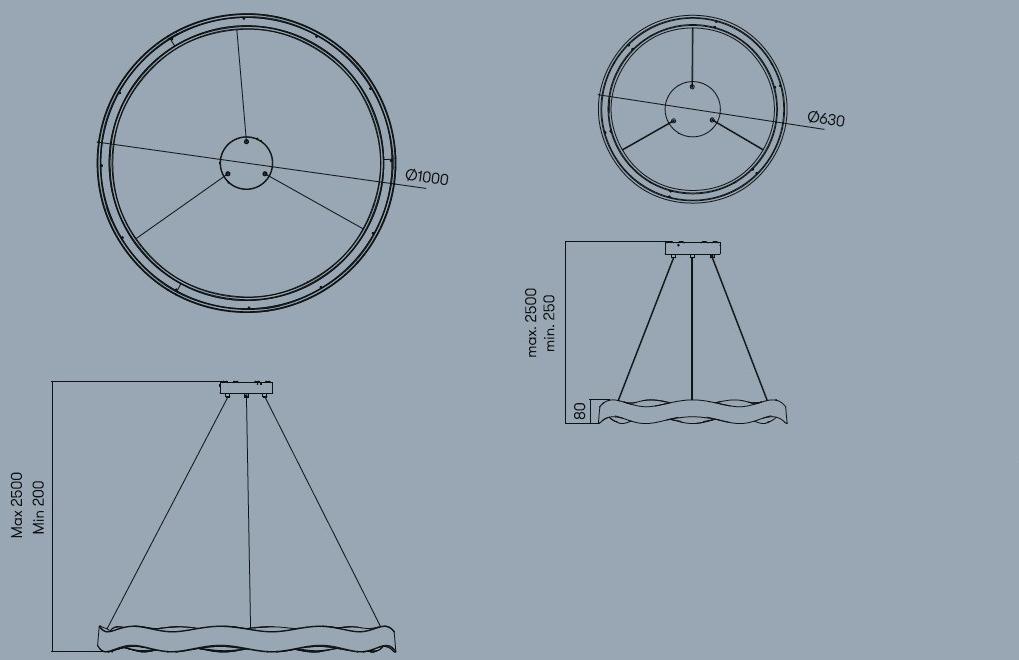 Grok Светодиодный подвесной светильник отраженного света sun-id-1463727 - Вид №6