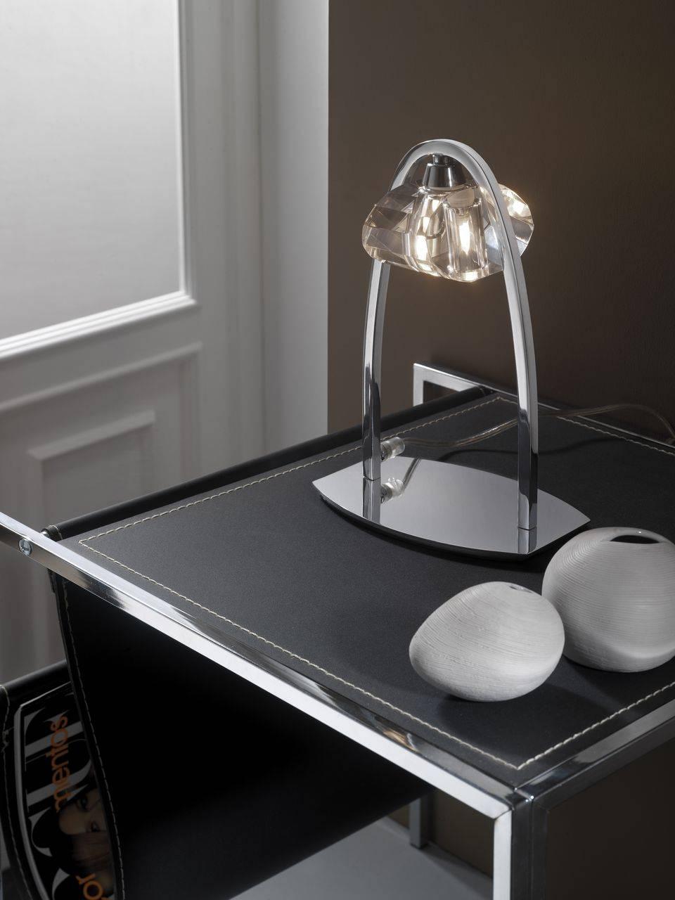 Настольная лампа Mantra Alfa 0425 MANTRA ИНТЕРЬЕРНЫЕ 079895 Прозрачный;хром  - Вид №1
