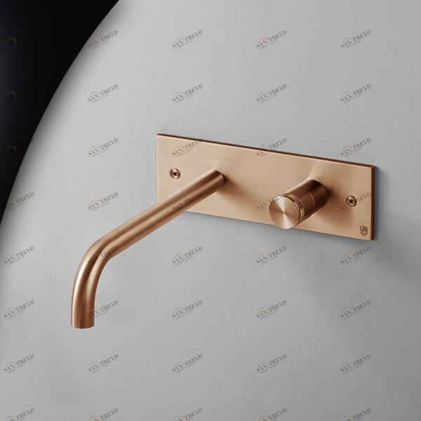 Смеситель для раковины HIRO HIR22R розовое золото Radomonte