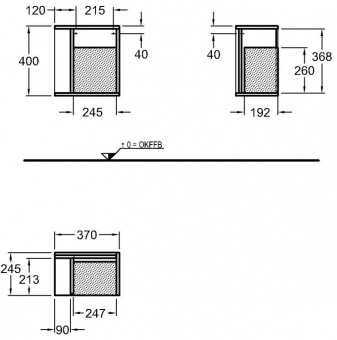 Шкаф боковой Keramag iCon xs 840137000 Santreyd  - Вид №1