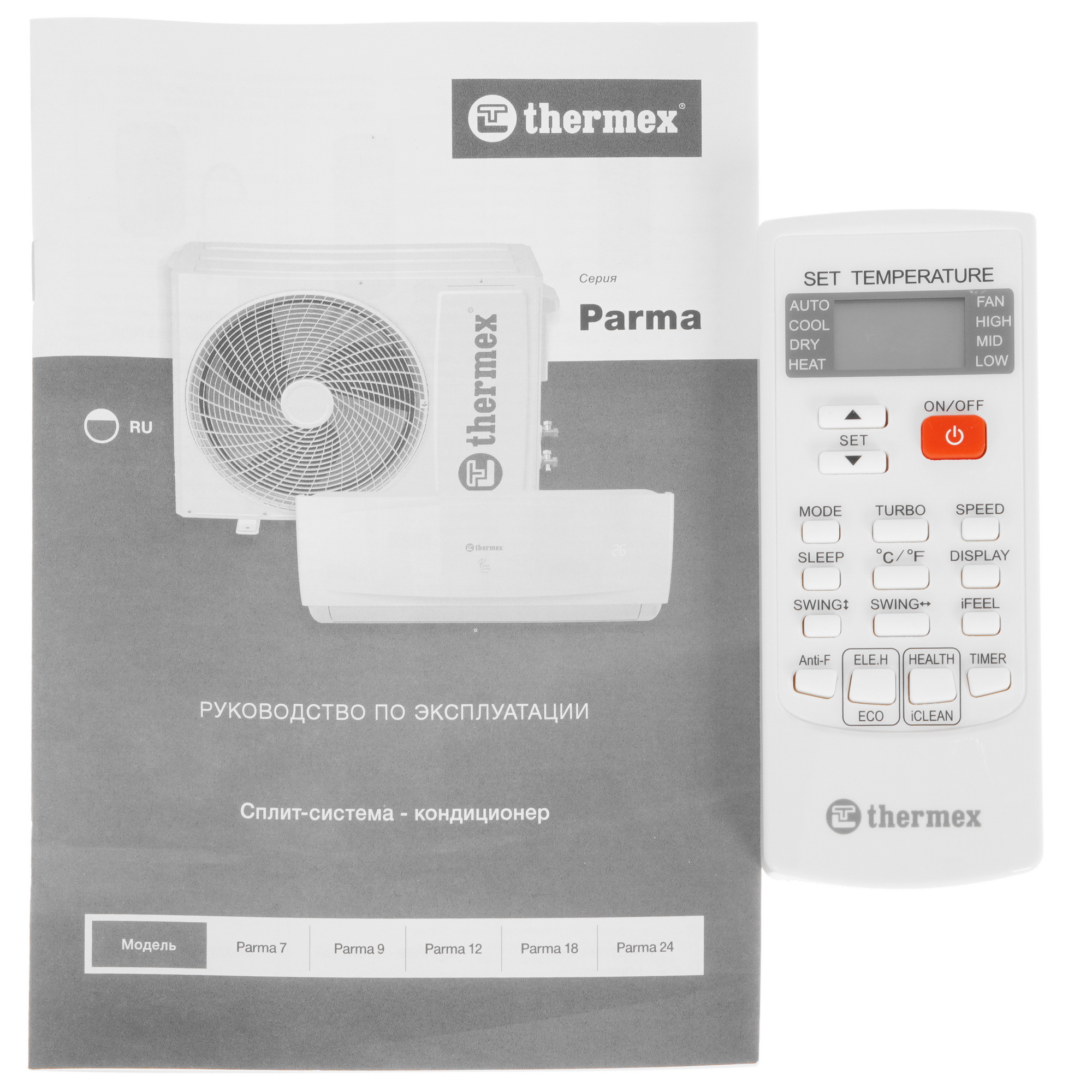 9093278 Кондиционер настенный сплит-система Thermex Sesto 12 белый STDN-0090389 - Вид №11