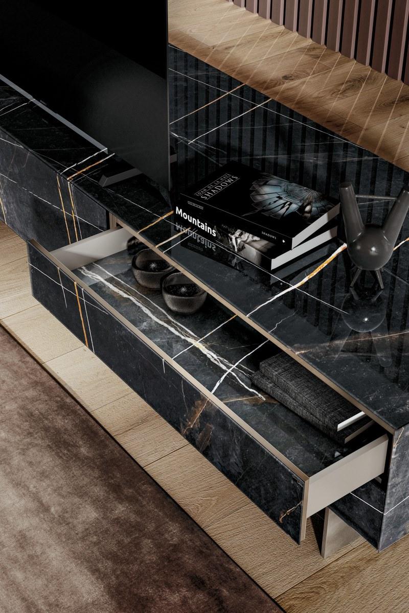 Lago Стеклянная тумба под телевизор Materia sun-id-1364343 - Вид №3