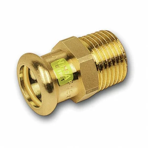 11124335114 SANHA 11243G пресс-фитинг газ, бронза, ниппель переходной ВПр-НР 35x11/4 мм
