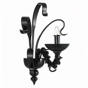 Настенный светильник бра Influence W110188/1black DONOLUX СВЕЧА, ФЛОРИСТИКА 078827 Черный