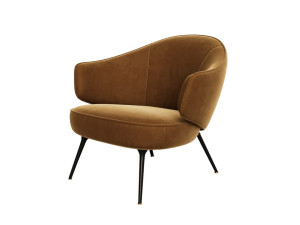 Бархатное кресло с подлокотниками