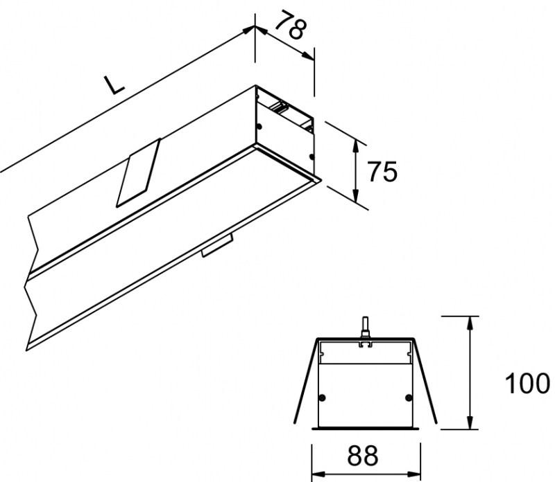 Lucifero's Встраиваемый потолочный светильник из экструдированного алюминия File 2 sun-id-1472227 - Вид №3