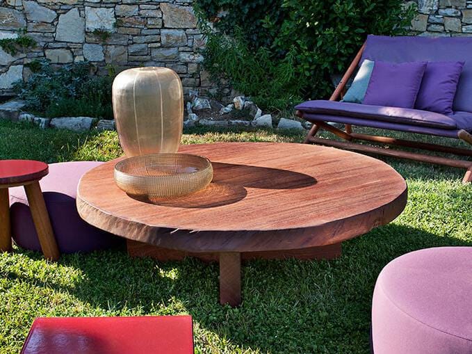 Круглый журнальный столик из красного дерева Exteta Individual ARCH-00134671