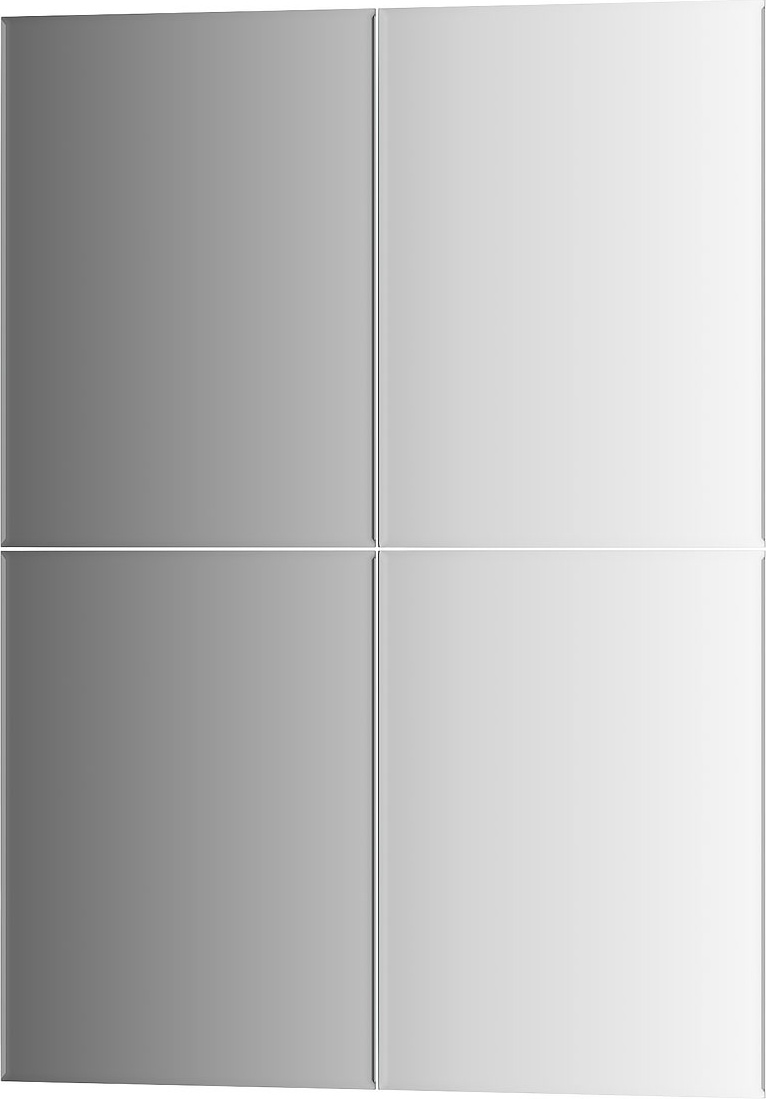 BY 1443 Зеркальная плитка с фацетом 5 mm - комплект 4 шт EVOFORM Refractive