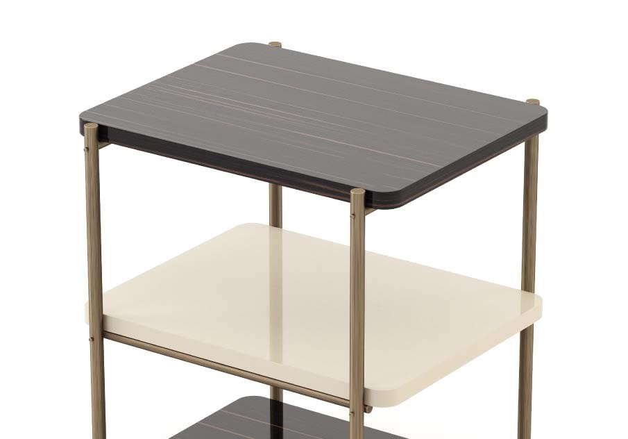 Квадратный журнальный столик из бронзы и дерева Stylish Club His &amp ARCH-00065242 - Вид №10