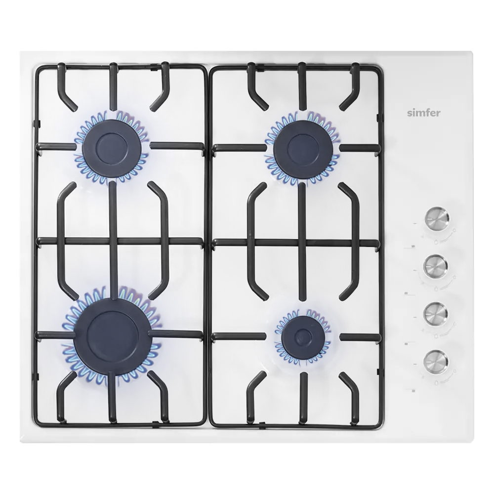 9093583 Газовая варочная поверхность Simfer H60Q40W471 STDN-0130459