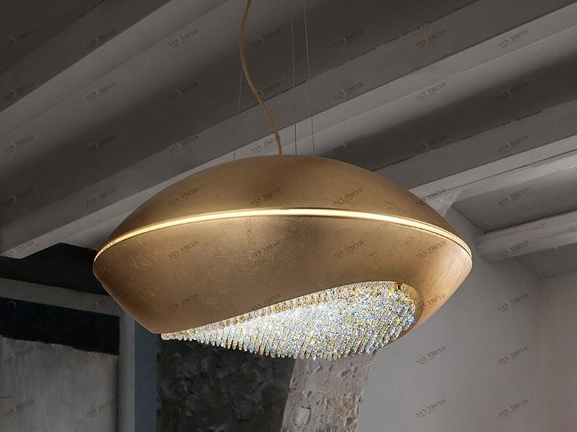 Masiero Светодиодная подвесная лампа из алюминия с кристаллами swarovski® Blink sun-id-1391209