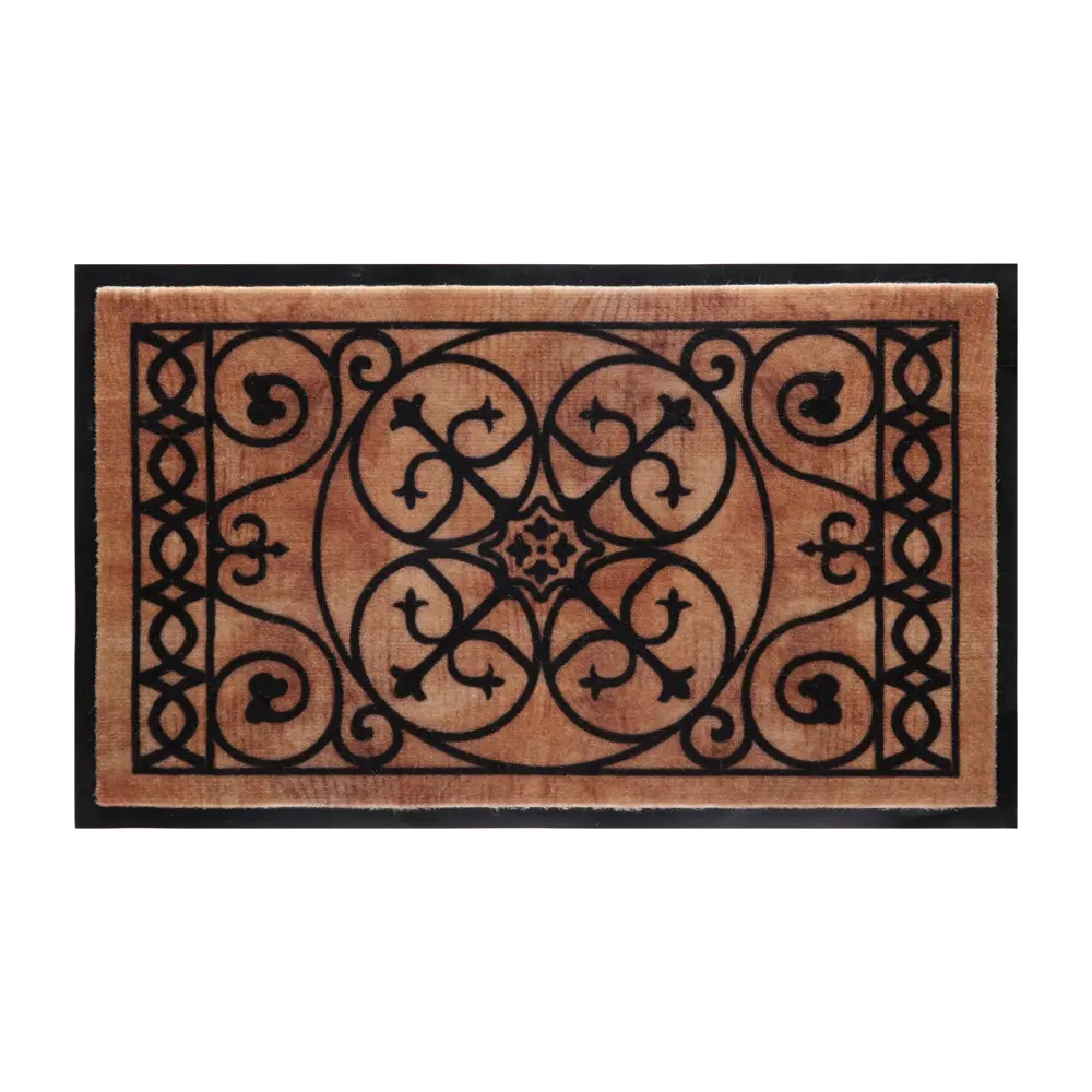 Коврик Inspire Retro 45x75 см полиэстер на ПВХ цвет коричневый 83342249 STLM-2014075  - Вид №1
