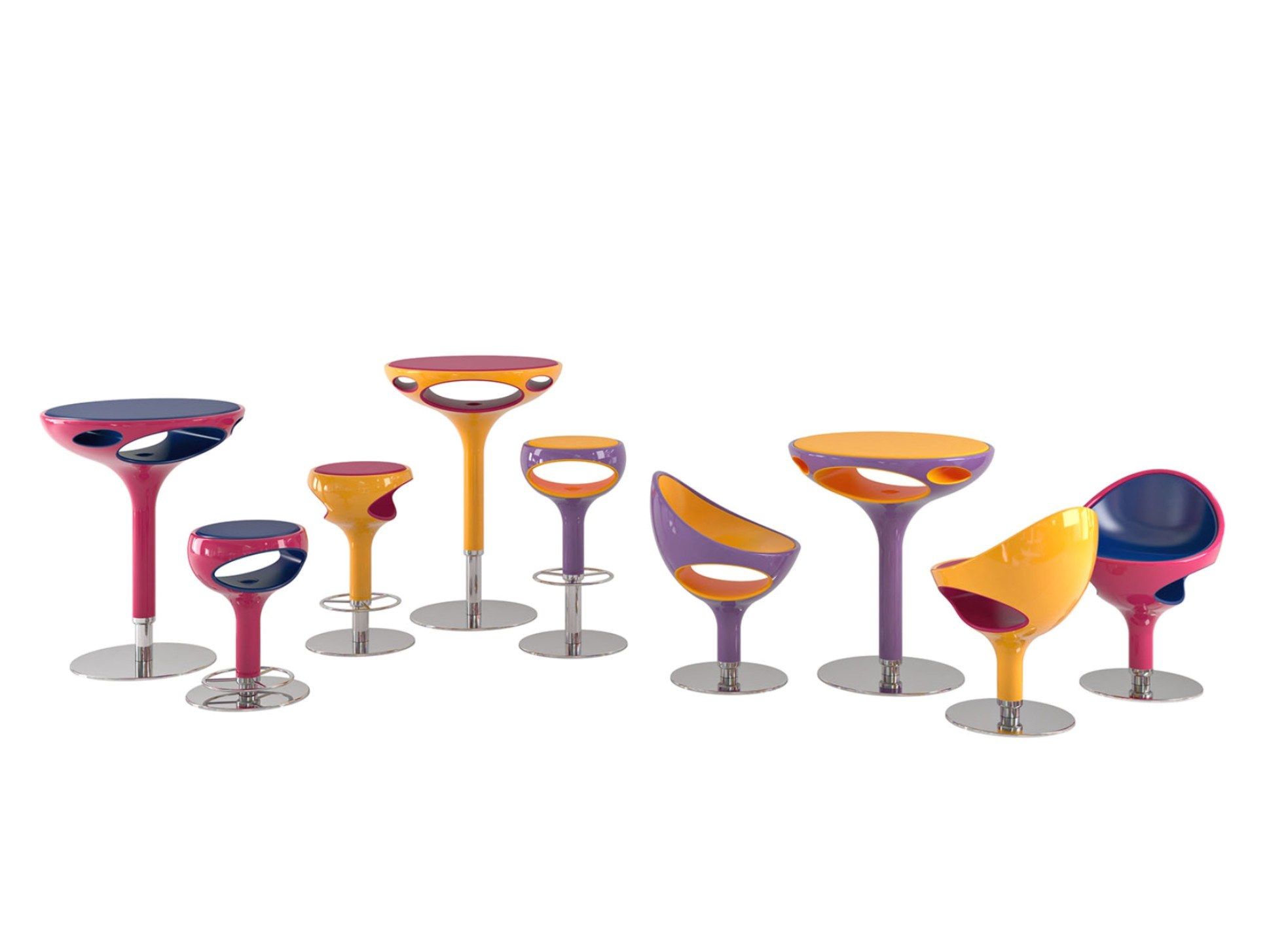 Высокий круглый стол из полиуретана Giovannetti кольцо ARCH-00068758 - Вид №3