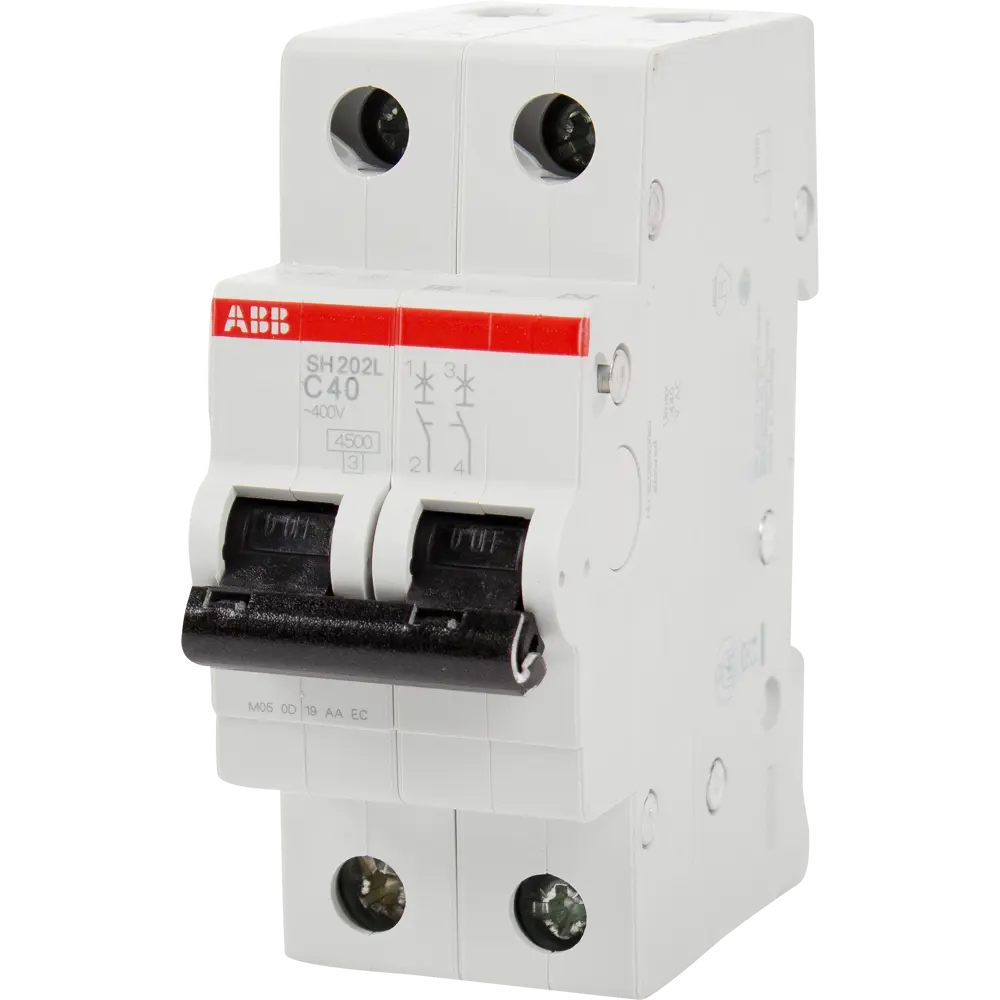 Автоматический выключатель ABB SH202L 1P N C40 А 4.5 кА 2CDS242001R0404 12486554 STLM-2128994 
