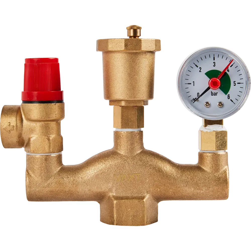 Группа безопасности Santreyd Vaxt для систем отопления с манометром 87503357 STLM-0074181 - Вид №1